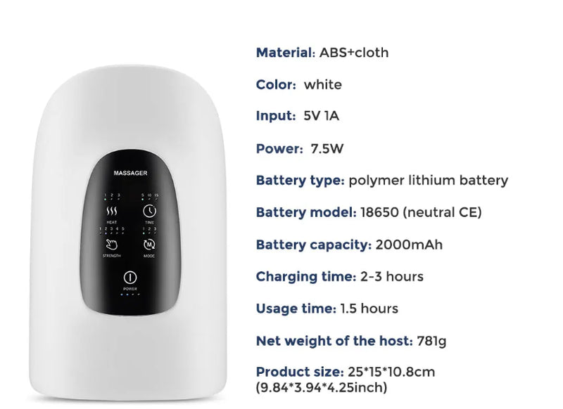Massageador de mão elétrico sem fio