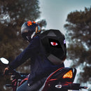Mochila com bluetooth olhos Led Motoqueiro inteligente Smart Bag
