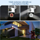 Câmera De Visão Noturna E Rastreamento Inteligente Wi-fi Ptz Cor Branco