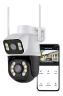 Câmera De Visão Noturna E Rastreamento Inteligente Wi-fi Ptz Cor Branco