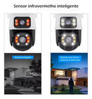 Câmera Segurança Wifi Ip 6mp 4k Tela Dupla Icsse Ultra Hd