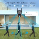 Câmera Segurança A35 Lente Tripla Sirene App Icsee 9mp Cor Preto