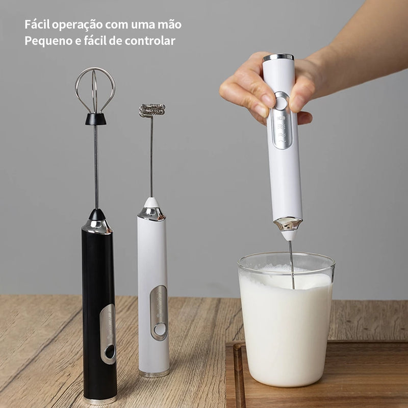 Batedor Misturador Mixer Elétrico para Bebidas