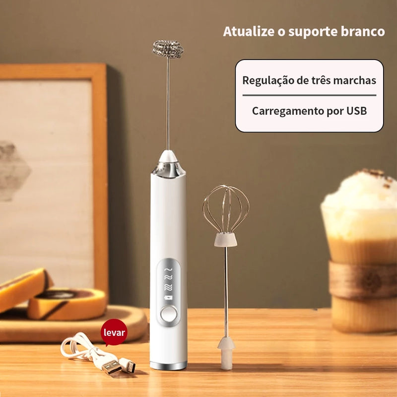 Batedor Misturador Mixer Elétrico para Bebidas