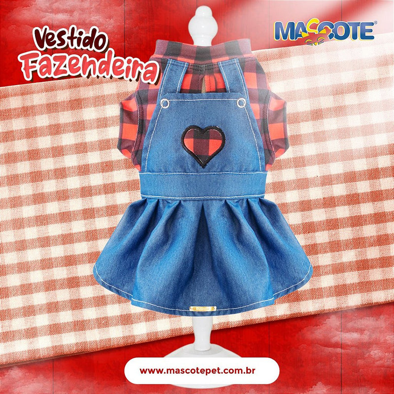 Vestido Pet Fazendeira (Z36GDLVBC)Ref: 917