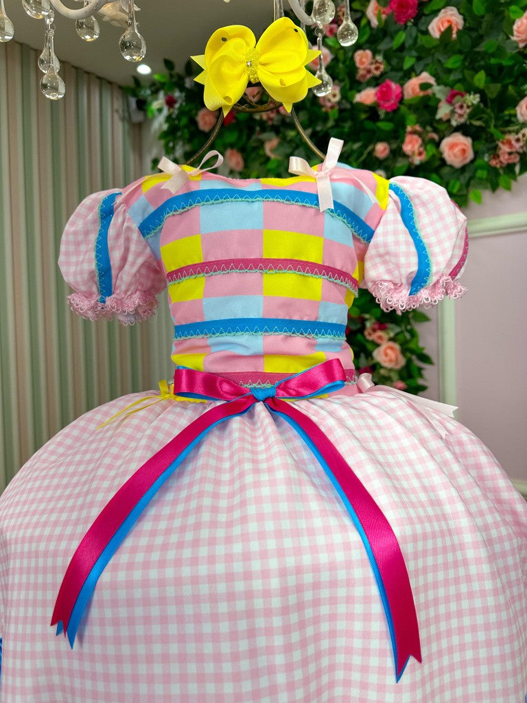 Vestido junino infantil Marie Luxo Arraia da Docura