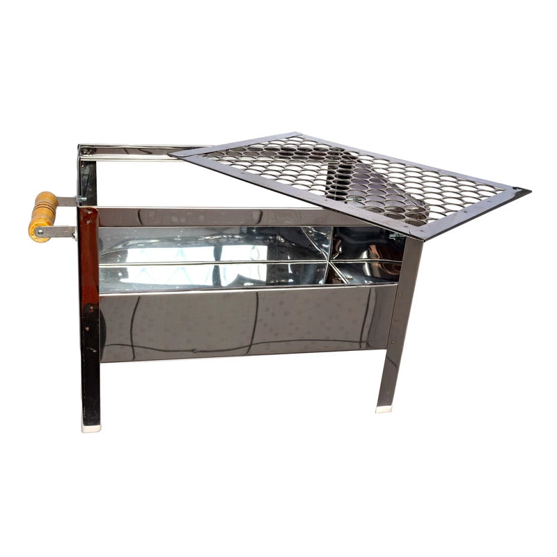 Mini Churrasqueira Campeira Movel Inox