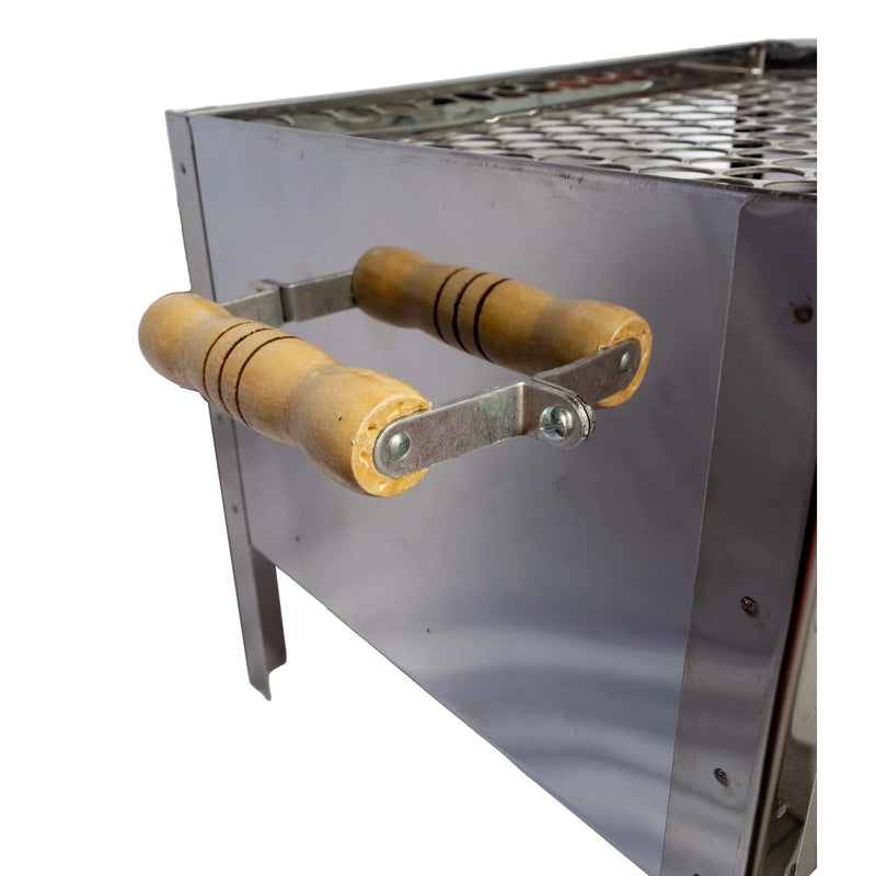 Mini Churrasqueira Campeira Movel Inox