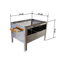 Mini Churrasqueira Campeira Movel Inox